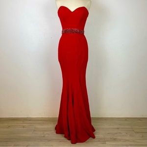 Ruby Strapless Gown